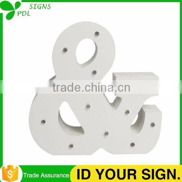 Decorative Wood Marquee Light Letters