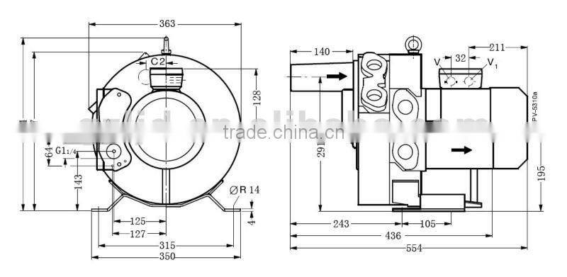 10HP,ring blower aquarium air pump,electric turbo compressor,rotary sweage treatment air pump