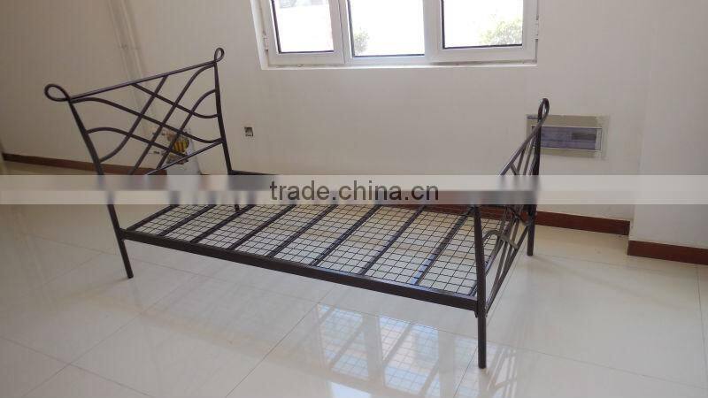 Twin Size Black Metal Bed