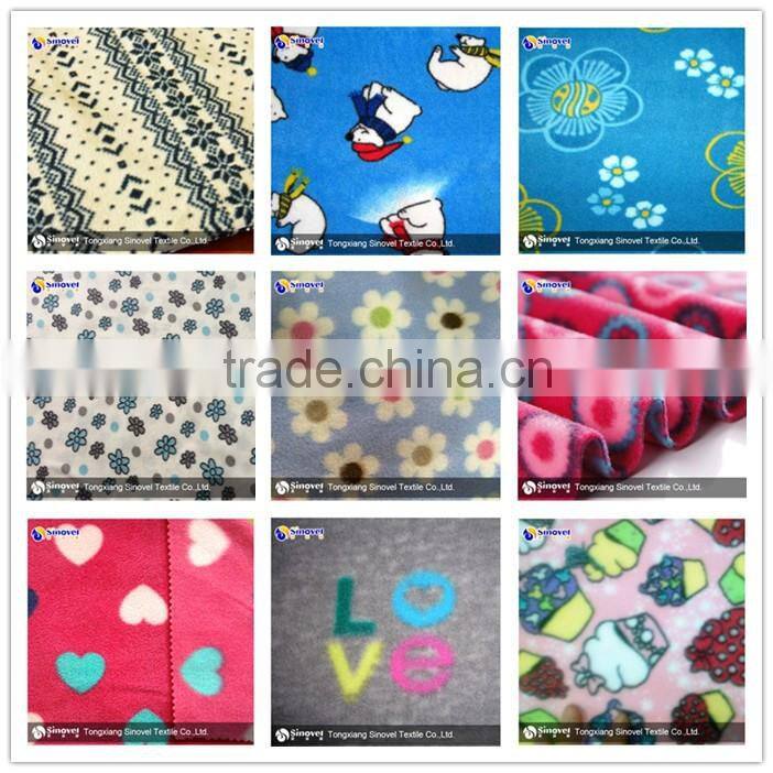 printed microfiber fabric/Bee printed fabric/Printed velvet/velour fabric