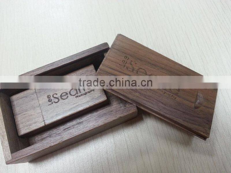 Customized Box and Wood USB Flash Drive 1GB 2GB 4GB 8GB 16GB 32GB