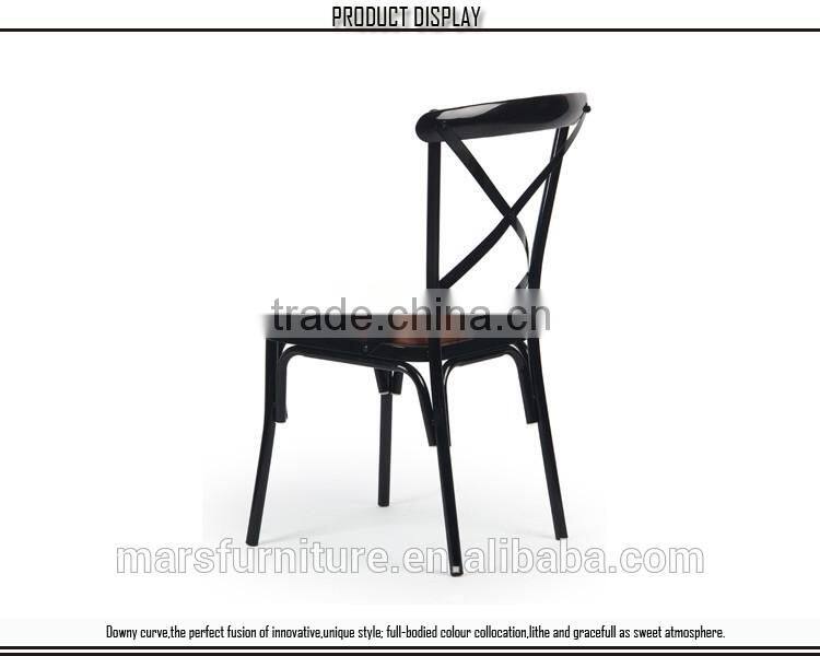 Modern metal chairs manufacturing upholstered seat chair