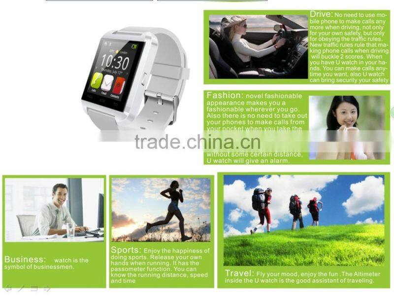 Bluetooth Wrist Watch Phone Mate For Android&IOS Smartwatch U8