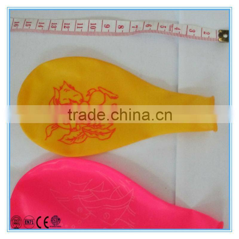 1.9g 12 inch Latex flat balloon