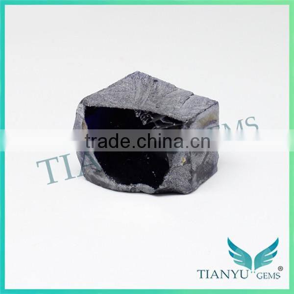 China wholesale bulk rough gemstones fancy nano sital blue sapphire gemstones in the rough