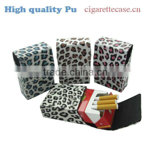 sunny pu leather cigarette case cigarette holder leather pouch for cigarette pack