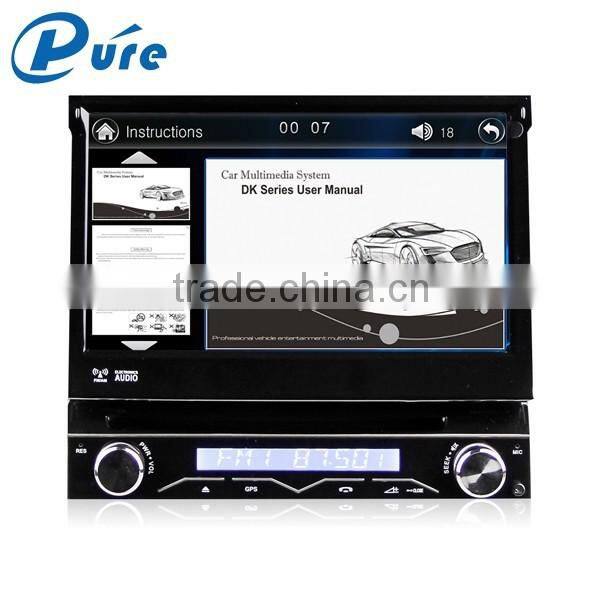 Hot selling good quality car multimedia 1 din car dvd player with touch screen