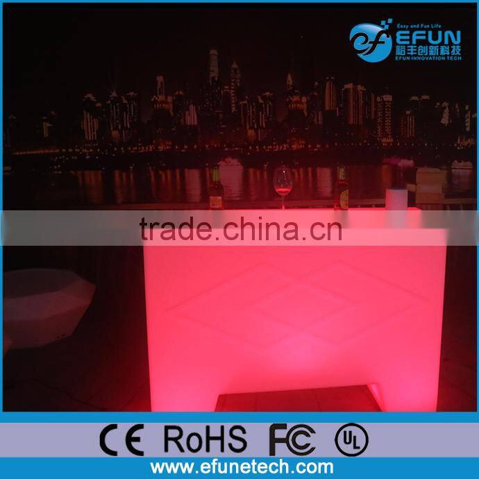2017 new design color changing led furniture for event,illuminated light up beach outdoor counter table