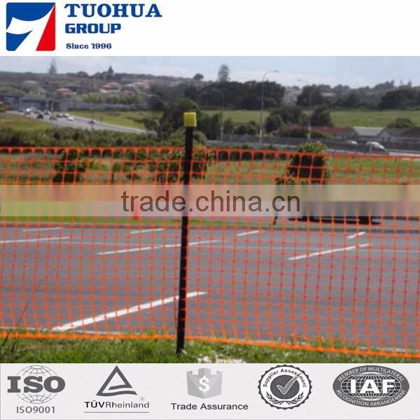 150g plastic orange barrier fence for road