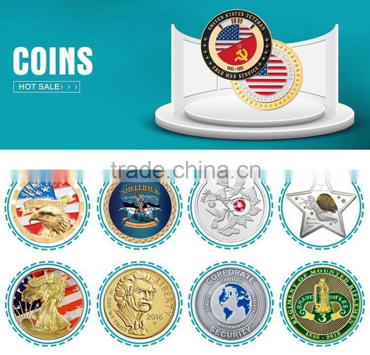 OEM/ODM offered national engraved customized design iron material souvenir matte gold plated challenge coin
