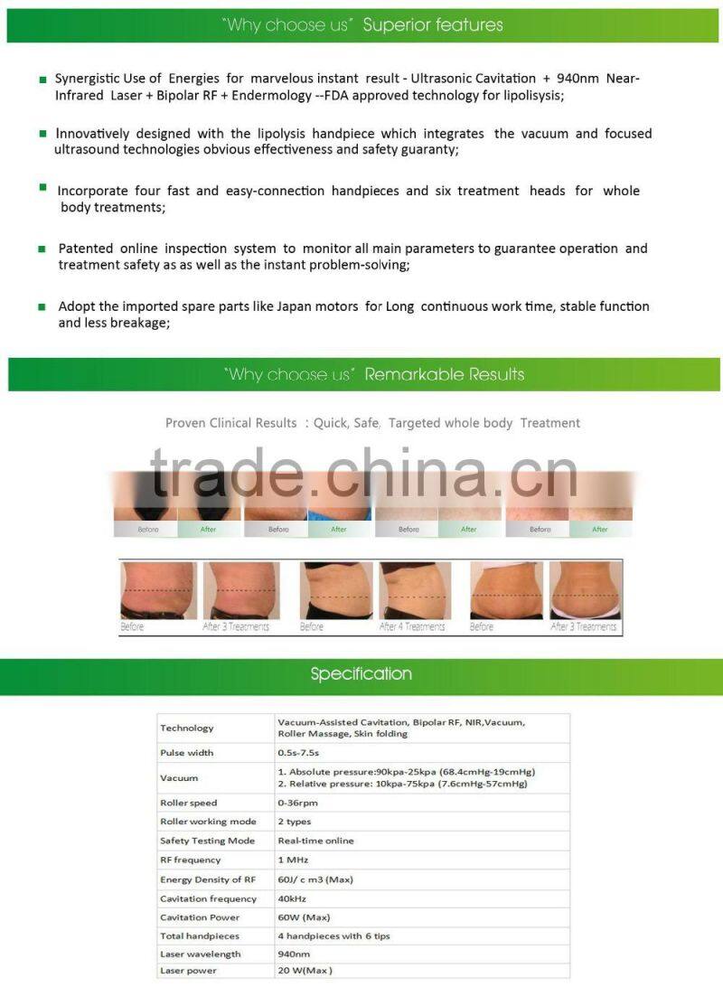 Cavitation Slim Body Cellulite Reduction Slimming Equipment