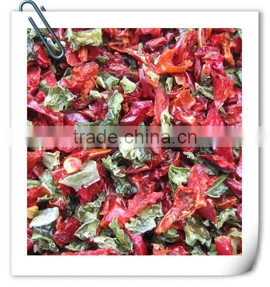 Dehydrated Green Bell Peppers with Kosher BRC HACCP and ISO certificate