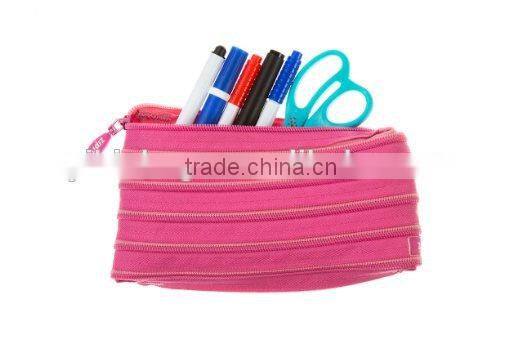 Rainbow Pencil Case, Bubble Gum & Blush Pink, 7.87"x1.2"x4.72" / 20x3x12cm