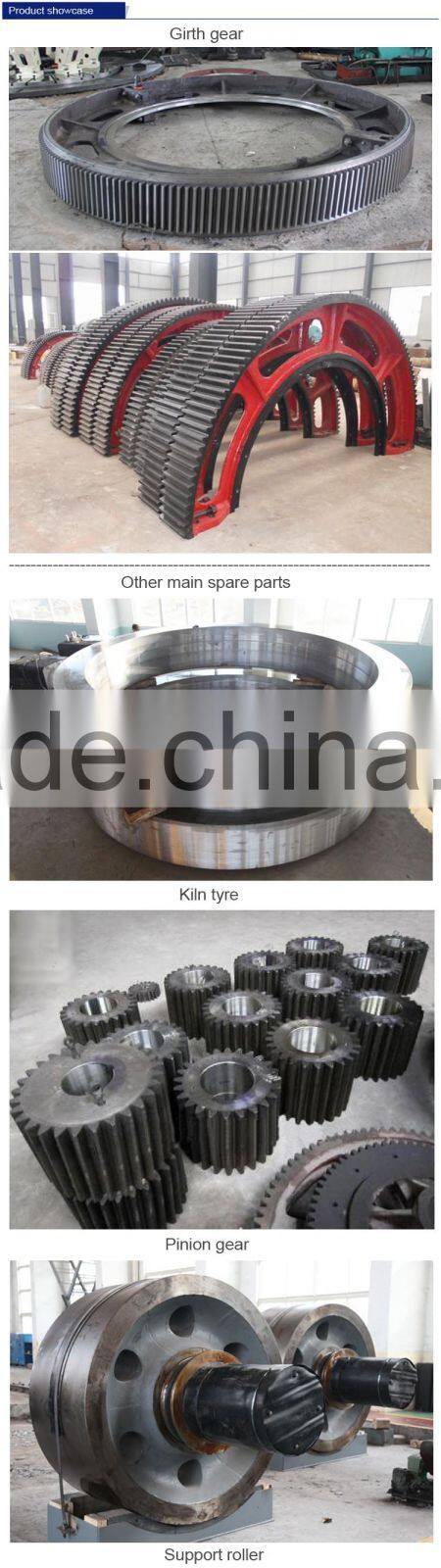Large diameter casting steel ring gear for ball mill/rotary kiln