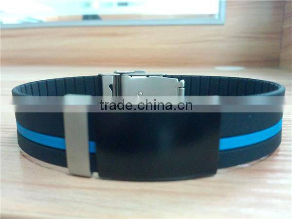 Top selling promotional printed silicone emergency wristbands