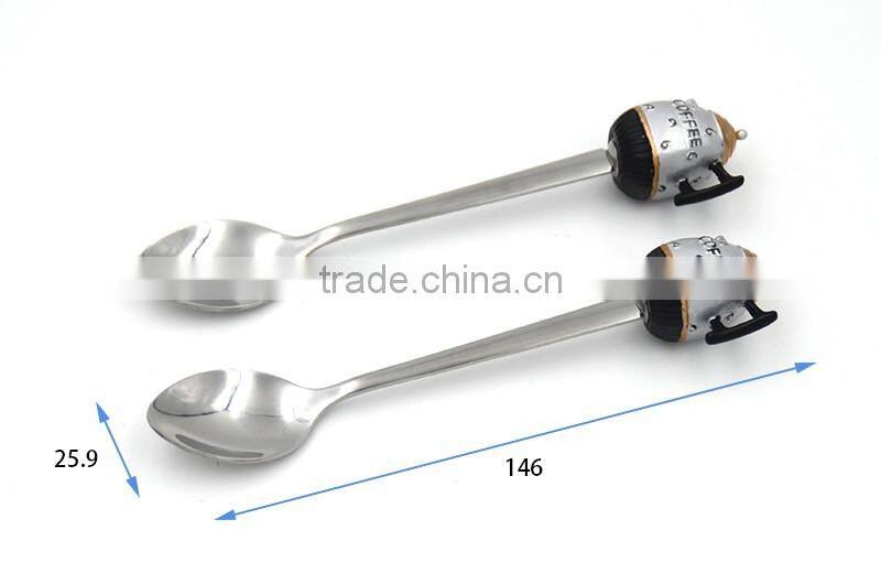 Best selling small MOQ stainless steel spoon and fork set with gift box packing