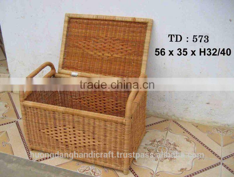 rattan wood drawer basket with seashell shape