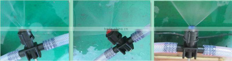 cost minimized plastic micro-sprayer mist irrigation