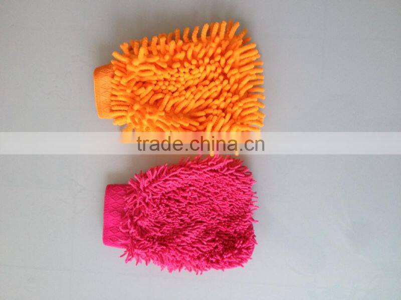 microfiber chenille mitt glove