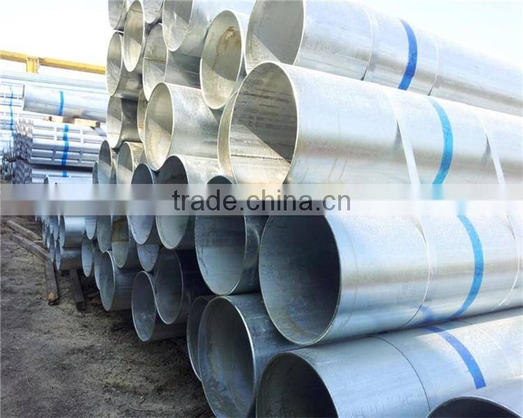 BS1387 EN10255 ASTM A53 B Hot dipped Galvanized steel pipe, GI pipes, threaded with socket, grooved