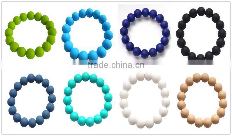 Fashion young lady's bangle and baby silicone bracelet with metal clasp