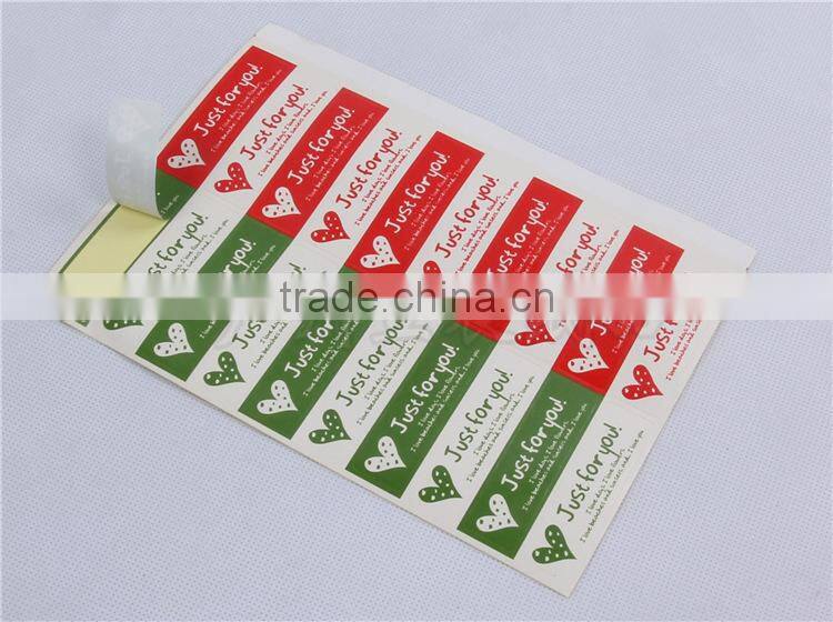 self adhesive red heart stickers