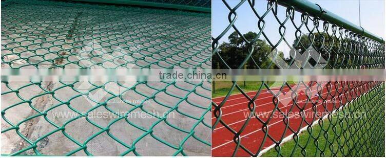 easily assembled decorative pvc coated galvanized chain link fence netting