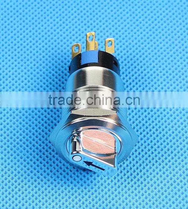 19mm push lock switch