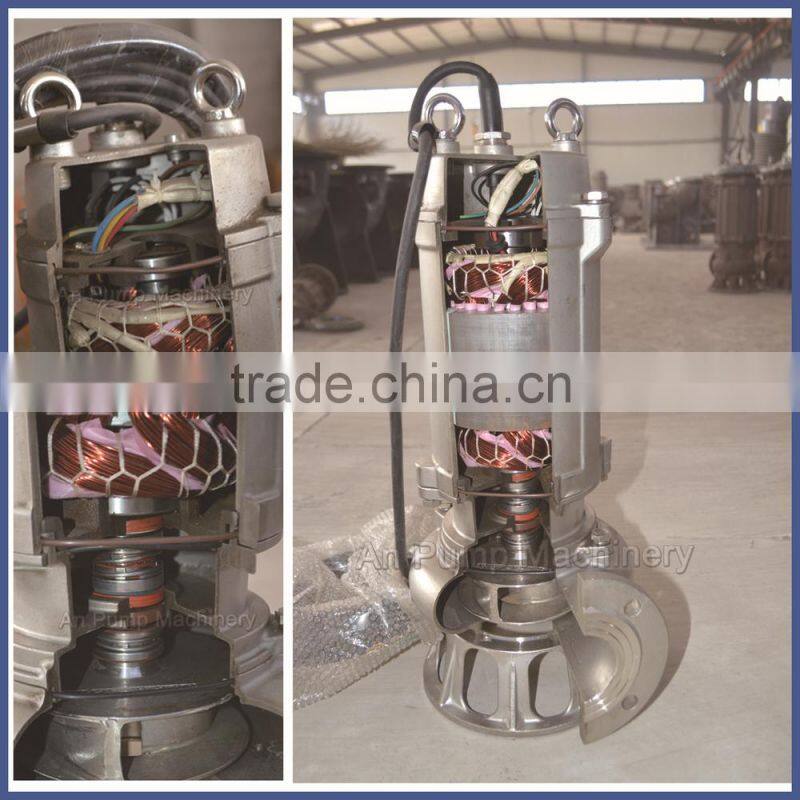 High efficiency double channel submersible sewage pump