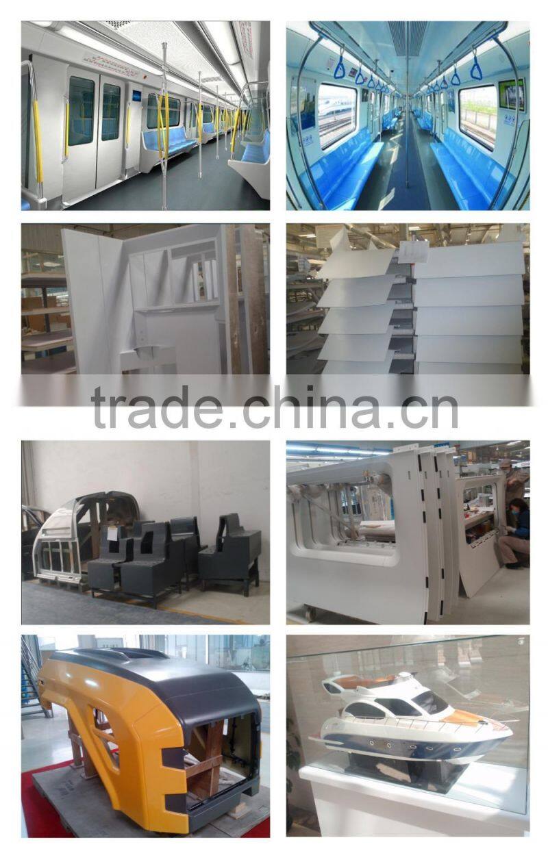 fibre glass material front cover on the bus