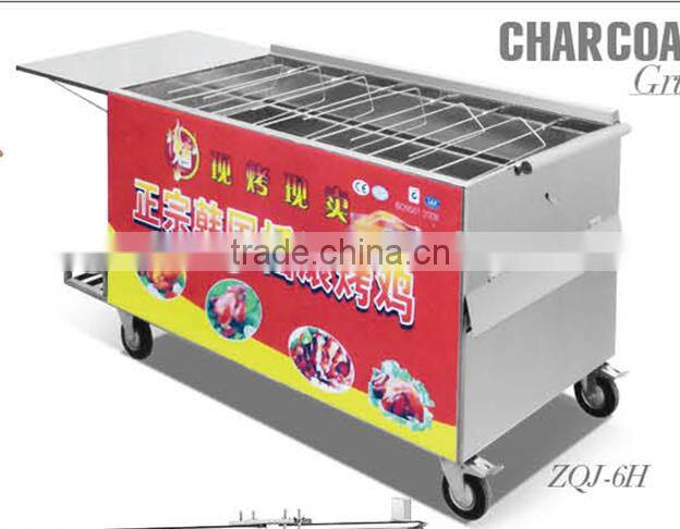 All Stainless steel Charcoal chicken rotisserie oven Chicken Barbecue grill Oven
