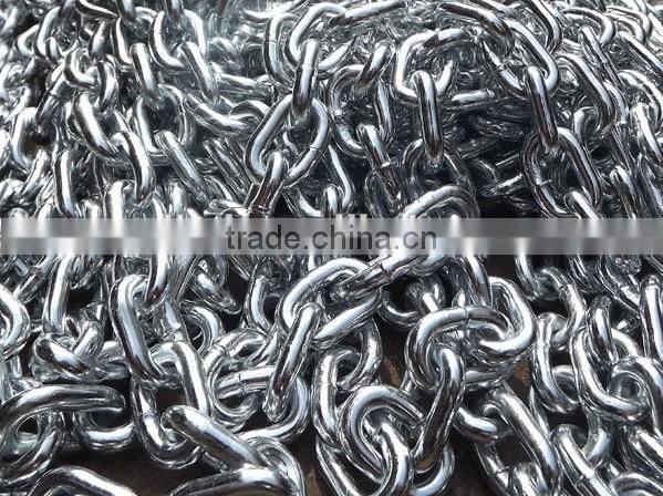 Ordinary mild carbon steel Zinc Plated Link Chain for lifting