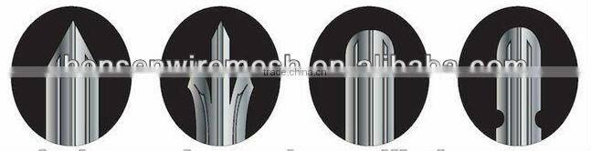 2014 High Quality Factory Price Triple Pointed W section Palisade Fence