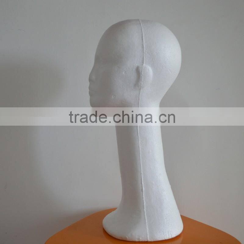 18" Female Styrofoam Head Model Wig Hair Hats Caps Glasses Long Neck Display Manequim Mannequin Manikin Head For Wigs