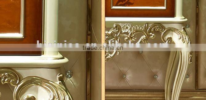European Style Luxury Decorative Cabinet, Parquet Pattern Solid Wood Cupboard, Nice Carving Living Room Cabinet (BF01-ML046)