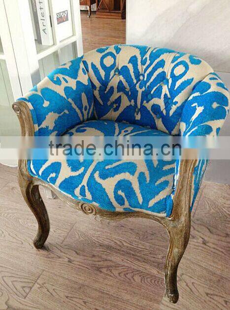 British Retro Design Button Tufted Upholstery Sofa Chair, Replica Furniture Living Room Armless Single Sofa