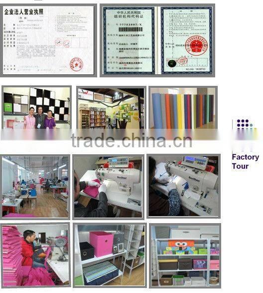 Square cotton foldable storage ottoman