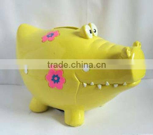 Polyresin cute saving bank