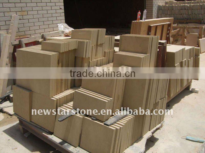 Yellow sandstone tile, Yellow sandstone block