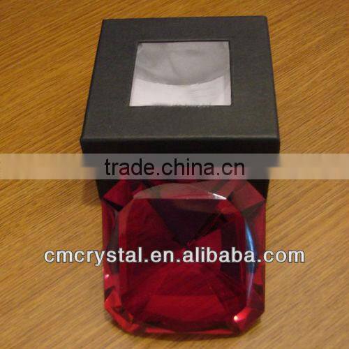 red crystal decoration paperweight