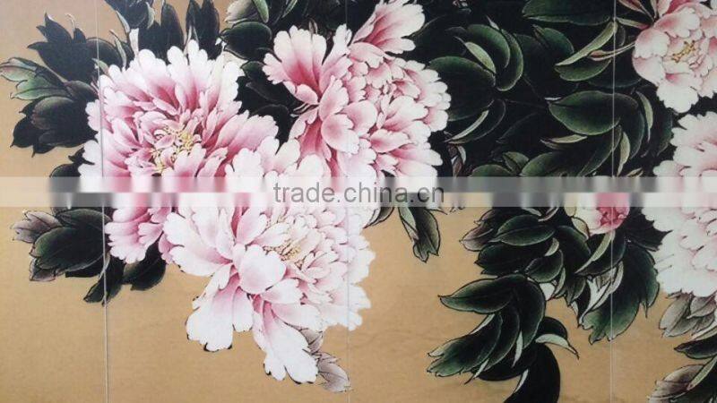 Personalized Solid Wood Folding Screen UV printing on wood Home Decoration Birch Screen