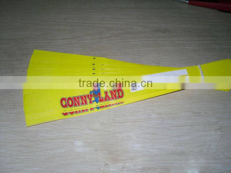 Logo printed tyvek wristband