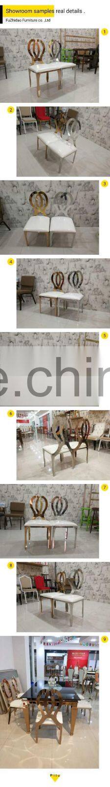 modern leather chair stainless steel dining chair furniture