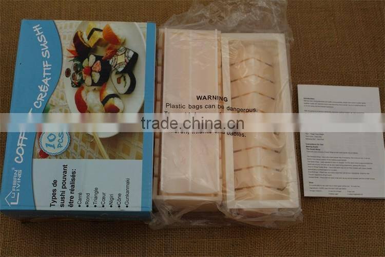 Sushi Making Kit with Rice Press Mold Set. Various Shapes Sizes-Round Mickey Mouse Ears-Perfect Roll Maker Tools