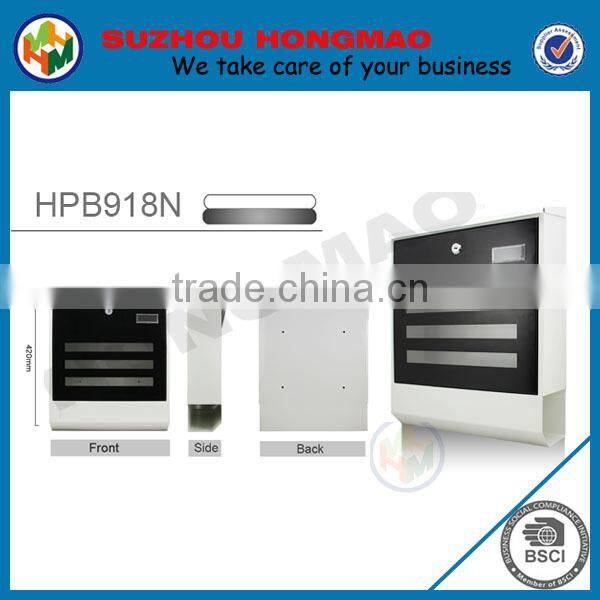 Multi colors large steel mounted letterbox for Europe