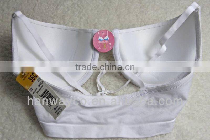stocklot white bra