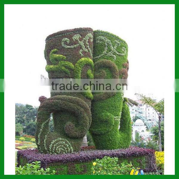 Garden peacock artificial grass sculpture animal sculpture