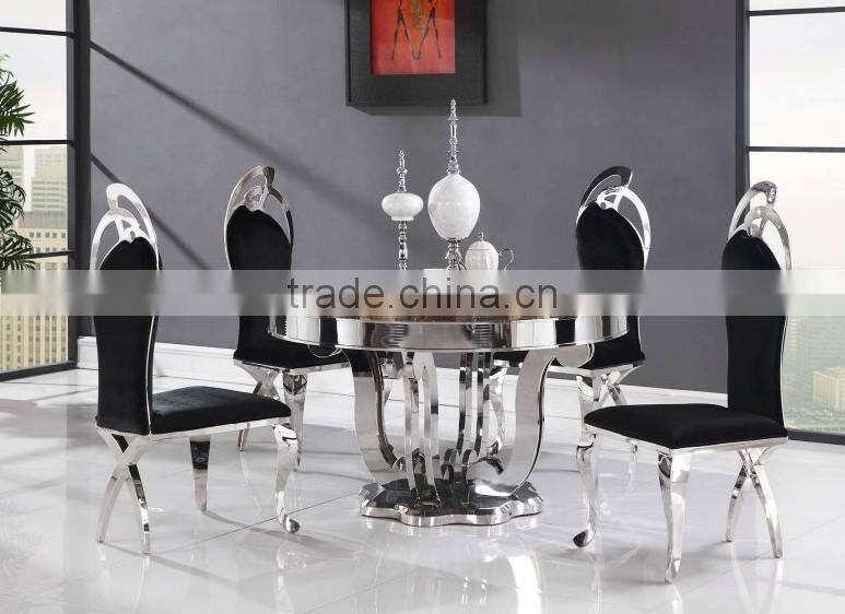 marble rotating round table for dining room
