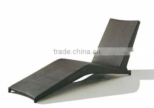New design rattan furniture swimming pool rattan sun lounger