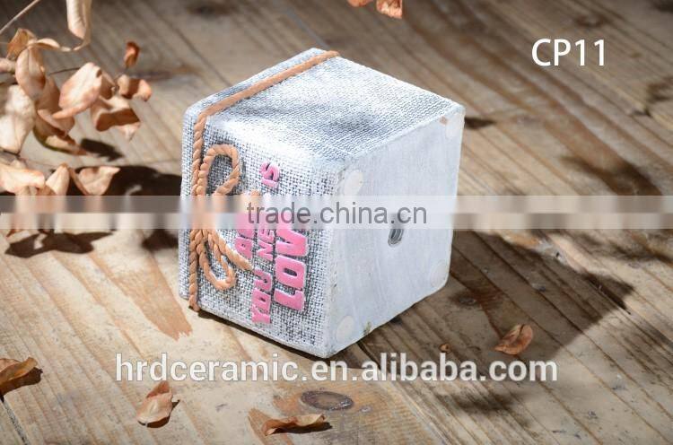 popular envoirmental cement decorative plant pots indoor